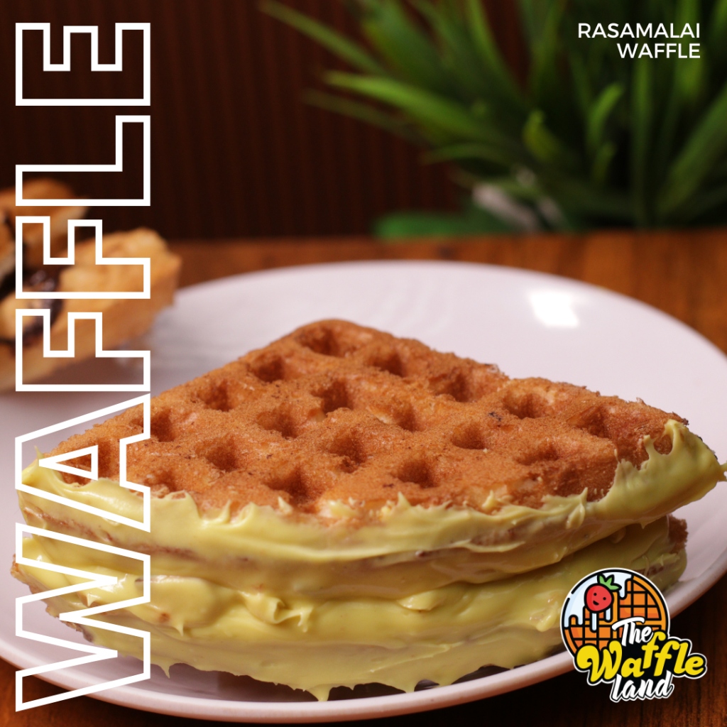 Rich Indian Fusion Rasamalai Waffle