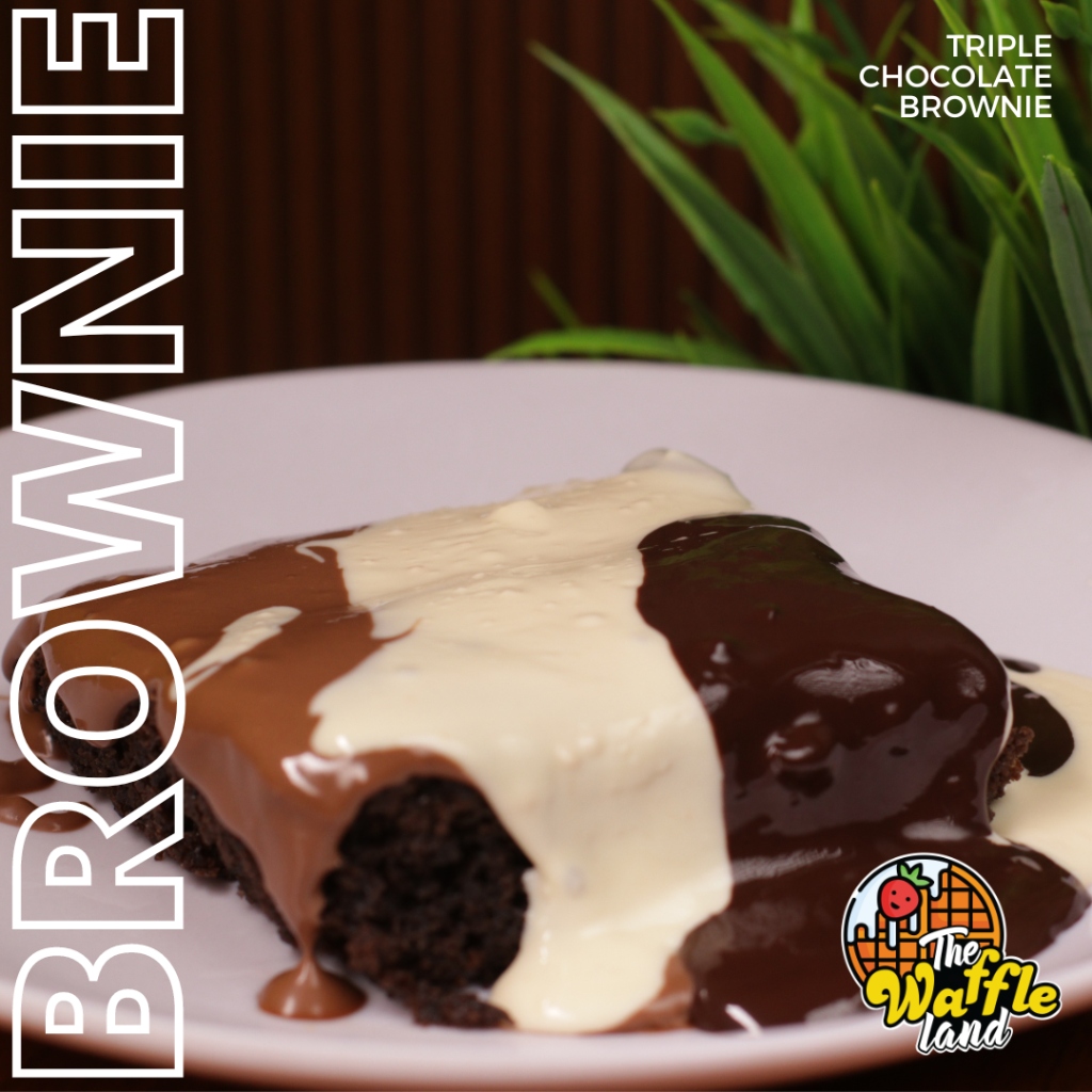 Decadent Triple Chocolate Brownie